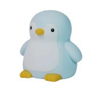 Silicone Night Light - Cute Colorful Penguin Decoration, Nursery Night Light for Bedroom, Bathroom, Winter, Bedside, Desktop, Tabletop, Hallway, Toilet, School, Nightstand, Offices, Easy-to-Use Sof