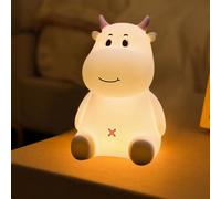 Silicone Night Light for Kids, Baby, Toddler - Rechargeable Bedside Lamp, Dimmable With RGB Color Changing for Bedroom Decoration Gift (Pink)