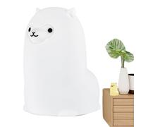 Silicone Night Light | Llama Shaped Squishy Lamp | Kids Nightlight, Adjustable Brightness, Nursery Night Lights, Battery Operated for Home Bedroom