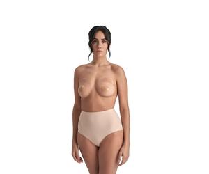 Silicone Nipple Covers with Adhesive Tape for Women Bye Bra Beige D-F