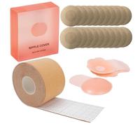 Silicone nipple covers with lift,Adhesive bra cups stick on,Reusable bra sticky pads and Disposable boobie tape,boobtapes push up,body tape for breasts,boob pads stickers,bra tape for strapless dress.