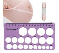 Silicone Nipple Ruler - Flexible Breastfeeding Breastfeeding Measurement Tool, Soft Nursing Size Guide | Nipple Sizing Chart for Flange Fit, Breast Pump Accessory, Silicone Ruler for Lactation Support