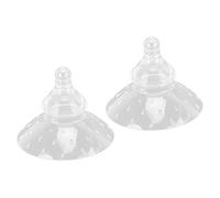 Silicone Nipple Shields for Breastfeeding - 2pcs Breast Shields with Safe ABS Material for Comfortable Sucking Experience