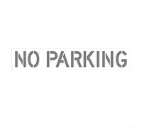 Silicone No Parking Sign Stencil with 12in Bold Letters Large 40x226cm Pavement Marking Template Reusable for Fire Lanes Parking Lots Outdoor Areas