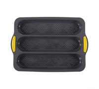 Silicone Non Baking Tray, Perfect for Making For French Bread with Convenient Grip Handle Design (Grey Y)