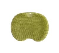 Silicone Non-Slip Back Rub Brush - Bath Massage Foot Exfoliating Pad with Suction Cups for Shower and Bathroom Cleaning(Green)