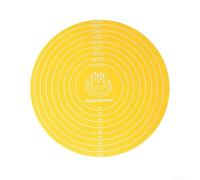Silicone Non Slip Cake Turntable Mat Featuring Dual Inch And Cm Scale, Heat Resistant Up To 200c For Safe Baking, Flexible Pastry Mat For Cake Decorating And Piping Tasks In Kitchen(Blue)