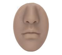 Silicone Nose Model Flexible Piercing Practice Suitable for Beginners Students (Deep Skin Tone)