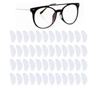 Silicone Nose Pads for Glasses Anti Slip - 24 Pairs Adhesive Eyeglass Nose Cushions Stick On - Soft Nose Bridge Pads for Sunglasses Reading Glasses - Clear D-Shaped Nose Grips for Comfort