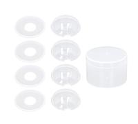 Silicone Nursing Cups Milk Collector Wearable Breast Milk Catcher Automatic Spill Prevention Comfortable Milk Collection Shells for Breastfeeding Mothers 4pcs with Lids Storage Box (Style 1)