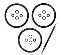Silicone O-Ring Seal Kit with Removal Tool for Ball Lock & Cornelius Kegs, Replacement Gasket Set for Homebrew Beer and Soda Keg Maintenance