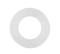 Silicone O Ring Sealing Washers 12pcs Flat Gasket White Premium Durable High Temperature Resistant for Pipe Water Tap Sprayer Connection Leak Prevention (1/6 15.5-17.5cm Head Circumference)