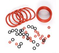 Silicone O-Ring Seals Maintenance Set for C-D-E-F-S-X, ENA, GIGA Coffee Machines, 50-Pack (10 Big Red, 20 Small Red, 20 Small Black)
