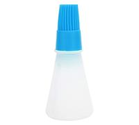 Silicone Oil Brush with Oil Bottle High Temperature Resistant Kitchen Brush for Baking Cooking Professional Chefs Home Cooks Food Grade Silicone 11.5x5cm 44g (Blue)