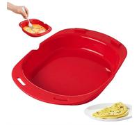 Silicone Omelette Maker, Microwave Omelet Maker with Non-Stick Silicone Egg Pan, Omelette Makers Electric, Nonstick Cooking Tray for Breakfast, Omelet Makers for Kitchen Tool