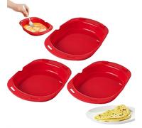 Silicone Omelette Maker, Microwave Omelet Maker with Non-Stick Silicone Egg Pan, Omelette Makers Electric, Nonstick Cooking Tray for Breakfast, Omelet Makers for Kitchen Tool