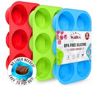 Silicone Oreo Cookie Mold, Walfos Round Cylinder Chocolate Covered Oreos Molds, BPA Free and Non-Stick, Perfect for Cookies, Oreos, Candy, Soap, Cupcake, Pudding, Jello, Set of 3