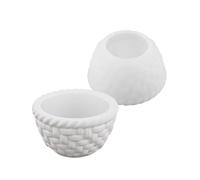 Silicone Ornament Moulds Planter Mold Resin Moulds Flower Basket Shape Holder Molds for Cup Flower Basket Mold