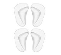 Silicone Orthotic Insoles, 2 Pairs/Set Orthotic Gel Feet Foot Arch Support Cushion Shoe Insoles Pads Flat Feet Plantar Fasciitis Insole Relieves Pain & Reduces Pressure for Men&Woman (Transparent)