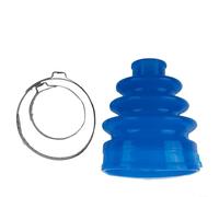 Silicone Outer For Cv Joint Boot Set with Metal Clamps for Rack Plus Pinion Steering Gaiter - Blue 1 Boot 2 Clamps For Durable Heat-resistant Automotive Replacement