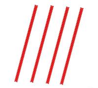Silicone Oven Rack Guards 4 Pack Heat Resistant Oven Protector Covers for Kitchen Use, Fits Oven Racks and Small Appliances to Prevent Burn Injuries (Red)