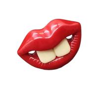 Silicone Pacifier for Dogs | Funny Red Lips Dog Pacifier Silicone Chew Toy | Teething Calming Pet Teether Soft Oral Health Care for Small Puppy