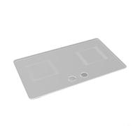 Silicone pad for stove top to prevent heat transfer and scorching with secure hold and fast-drying exterior for hygiene (transparent)