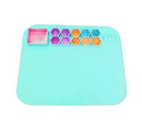 Silicone Painting Mat for Kids | Silicone Craft Sheet Painting Station,Nonstick Paint Tray Palette Resin Casting Tool for Clay Color Counter Drawing Desk Crafting