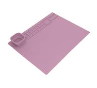 Silicone Painting Mat for Kids, Thick Reusable Art Mat with Smooth Wipe - Clean, DIY Creative Craft Mat for Boys and Girls, 49 x 39 cm Painting Mat for Home and Classroom (Pink)