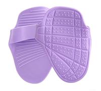 Silicone Palm Guards for Pull-ups and Weight Training - Anti-Slip Hand Grips with Ergonomic Palm Shape and Cushioned Pad to Protect Skin and Aid Grip (Purple)