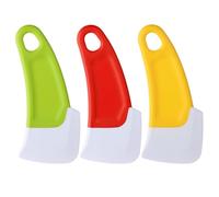 Silicone Pan Cleaning Scraper,3 PCS Silicone Spatula Kitchen Silicone Spatula Cake Pastry Spatulas Oily Soft Scraper for Kitchen Cleaning Bowl Scraper Dish Scraper for Pans Pots