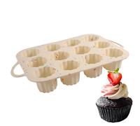 Silicone Pan,Reusable Food Grade Bakeware Kitchen Supplies | Silicone Muffin Pans for Baking,for Cookie Chocolate Dessert Fondant Tart Muffin Cupcake
