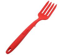 Silicone Pasta Mixing Fork for Kitchen Stirring, Nonstick Heat Resistant | Red Modern Ergonomic Design, Multifunctional Serving and Blending Utensil for Pasta, Salad, Cooking