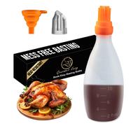 Silicone Pastry Brush, All-in-One Slicone Basting Brush with Sauce Bottle, He...