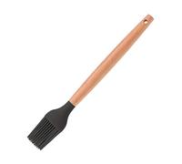 Silicone Pastry Brush with Bamboo Handle - BPA Free Heat Resistant up to 200 Degrees Celsius Removable Head for Easy Cleaning - Ideal for Baking Grilling and Basting 20 Centimeters Long