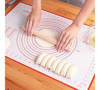 Silicone Pastry Mat Extra Thick Non Stick Baking Mat, Non-Slip Baking MatFondant Mat,Counter Mat,Silicone Dough Rolling Mat, Oven Liner, Pie Crust Mat (40x60cm)