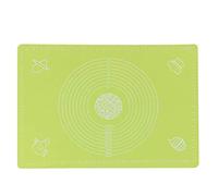 Silicone Pastry Mat Non Stick and Large Baking Mat with Measurement and Circles for Dough Rolling Macarons Making Large Pastry Mats Counter Mat Oven Liner Pie Crust Mat 25.2 x 17.7 BPA Free(Green)