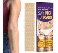Silicone Patches for Scars - Fading Old & New Scars - Keloid Mark Removal Silicone Strips,for Post Surgical Stretch Marks Tummy Tuck Aftercare Hypertrophic Keloids Burns Cuts Lacerations