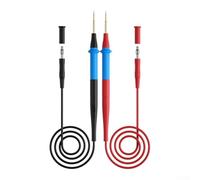 Silicone Pen for Multimeters - Detachable 0.1mm Steel Needle Probe with Replaceable Tips, 93cm Wire, Black/Red/Blue - Compatible with 99
