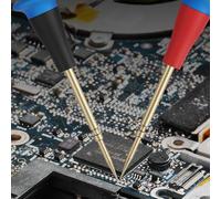 Silicone Pen for Multimeters - Detachable 0.1mm Steel Needle Probe with Replaceable Tips, 93cm Wire Length, Compatible with 99.99% of Dig