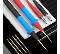 Silicone Pen for Multimeters - Detachable 0.1mm Steel Needle Probe with Replaceable Tips, 93cm Wire Length, Compatible with 99.99