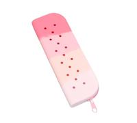 Silicone Pen Holder | Large Capacity Waterproof Silicone Pencil Case | Soft Portable Pencil Pouch for Home, Classroom, Workplace, Paper Pouch, Small Pink Rainbow, Se référer au descriptif, Refer to