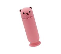 Silicone Pen Holder with Suction Cup Telescopic Pencil Case Cartoon Bear Pencil Holder Makeup Brush for Students Cartoon Bear Pen Silicone Case with Suction Cup School Supplies