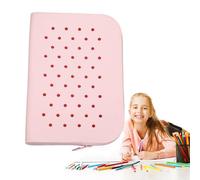 Silicone Pencil Case Cute Soft Portable Holes | Large Capacity for Home, School, Classroom, Office, Working Place Cute Soft Holes Pencil Pouch Pen Holder Home School