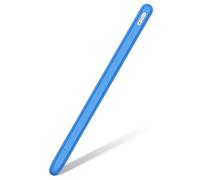 Silicone Pencil Case for Apple Pencil 2nd Generation Cover Sleeve,Support Magnetically Attach Wireless Charge and Double Tap, Lightweight Anti-Slip Grip Pencil Holder (Blue)