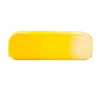 Silicone Pencil Case, Gradient Rectangle Pen Bag - Large Capacity Stationery Organizer with Zipper for Students, , Boys, Girls, Cad, D: Gradient Yellow, Se référer au descriptif, Refer to