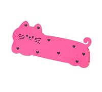 Silicone Pencil Case - Pencil for Girls | Cute Cat Shaped Stationery Tip | Silicone Supplies Stand Desk Storage Solution for School Bedroom e, Pink, Consulte la descripción, See description