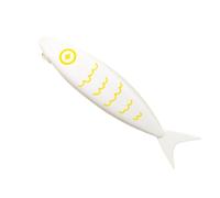 Silicone Pencil case Small Fish Fun Multi-Color Simple high Value Primary School Student Pencil case(White,one Size)