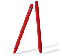 Silicone Pencil Cover for Samsung Galaxy Tab S11/S11 Ultra S Pen 2025，Integrated Design Protective Sleeve Case Anti-Slip Grip Holder for Galaxy Tab S11/S11 Ultra S Pen (Red)