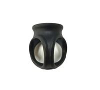 Silicone Penis Ring Sm Testicle Bondage Ball Stretcher Cock Cage Semen Lock Dick Enlarger Male Masturbation Sex Supplies Black One Size
